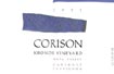 Label for Corison Winery
