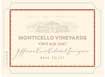 Label for Monticello Vineyards