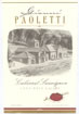 Label for Paoletti Estates Winery