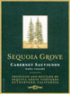 Label for Sequoia Grove Vineyards