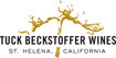Label for Tuck Beckstoffer Wines