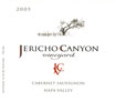 Label for Jericho Canyon Vineyard