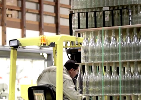 Lighter glass bottles are just one component of Trinchero Family Estates’ plan to reduce resource use.